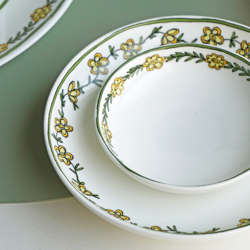 Daisy Chain Bone China Appetizer Plate