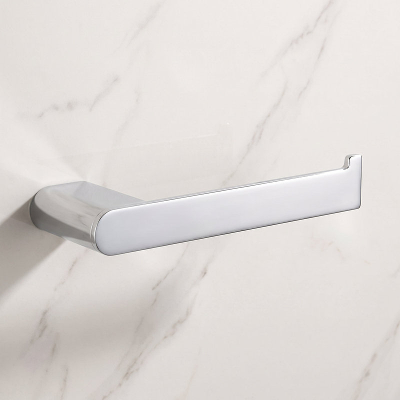 Linear Wall Mounted Toilet Paper Holder, Polished Chrome