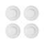 Domo White Porcelain Dinner Plate