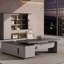 Bureau en L 86,61 po Modern Luxury Brown-129688529