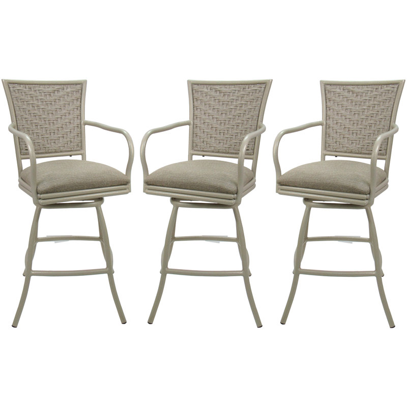 Comptoir pivotant, tabouret de bar et très grand tabouret, Taupe, Hauteur du siège de 26 po