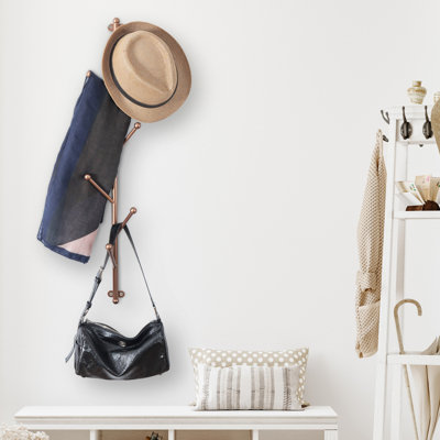 Gertude Iron Wall 6 - Hook Wall Mounted Coat Rack