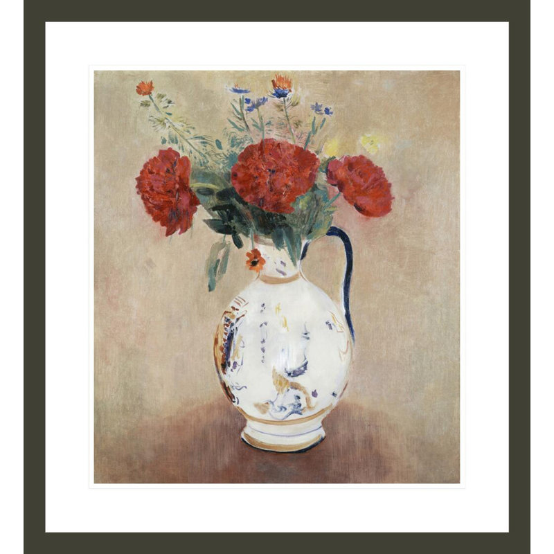 Pivoines par Odilon Redon, H 25,69 po x l 23,5 po
