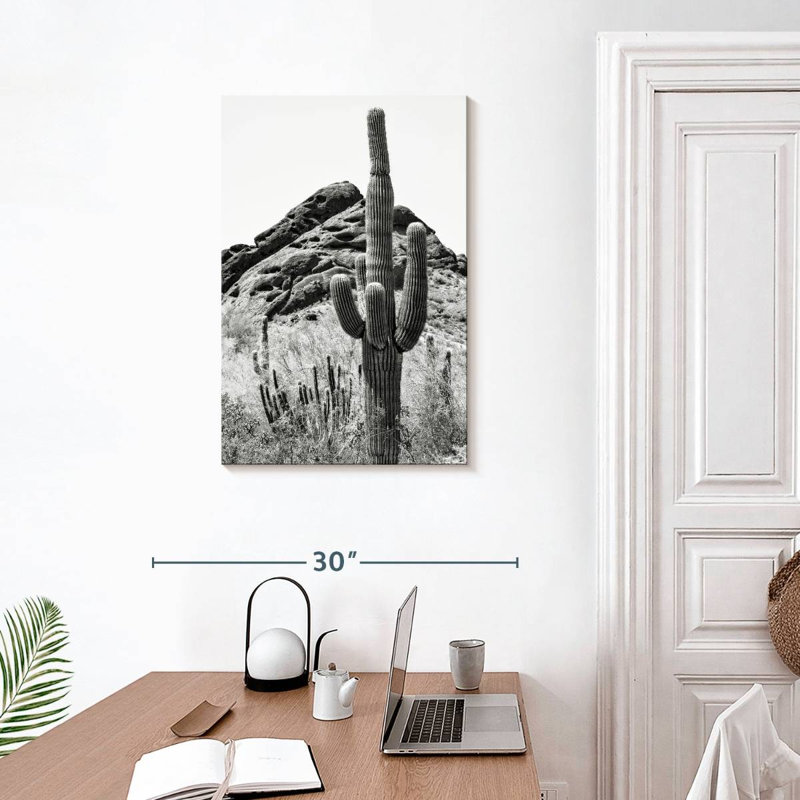 Harnek Black Arizona Cactus, 30" H x 20" W