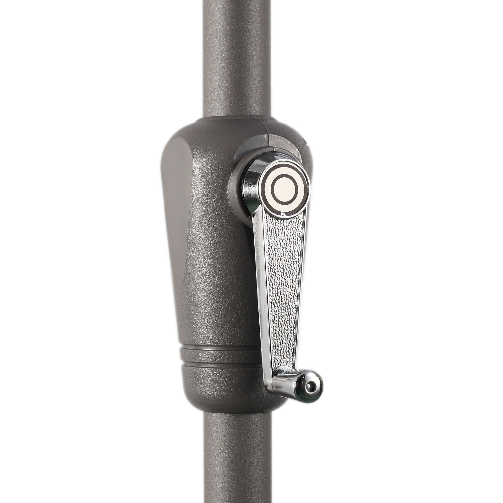 Natalie 103'' Outdoor Umbrella, Starring Gray, Spectrum Graphite Sunbrella® Plainweave