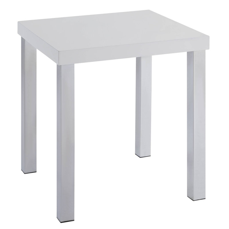 Table de bout avec plateau carré en bois