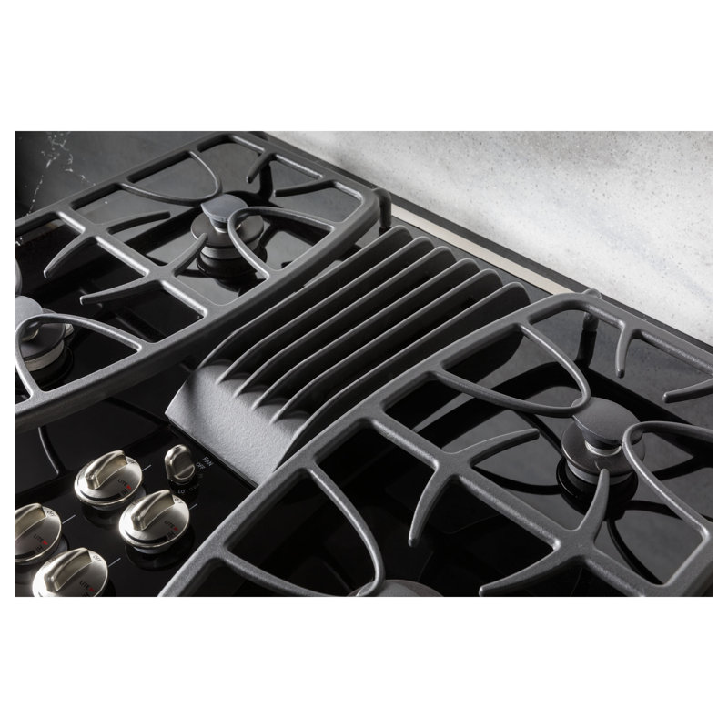 Natural Gas Cooktop with 4 Burners, Stainless Steel