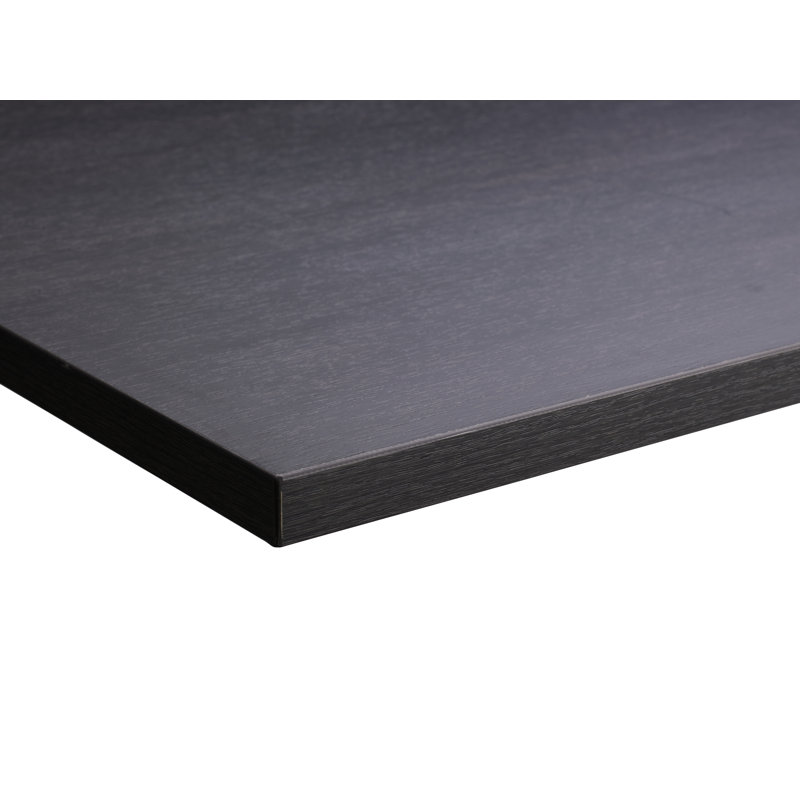 Aarifah Adjustable Metal Base Standing Desk, 70cm H x 120cm W x 80cm D, Silver, Carbon Marine Wood