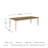Azil Solid Wood Base Dining Table