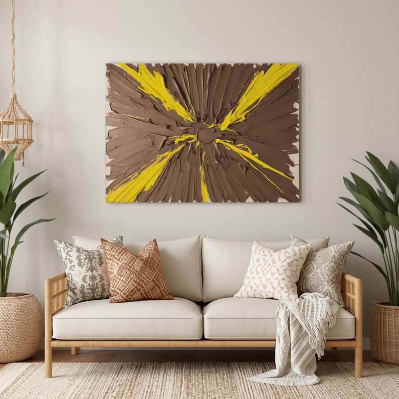 Neo Expressionism 71 Brown Metal Wall Art, 240" H x 288" W x 0.05" D