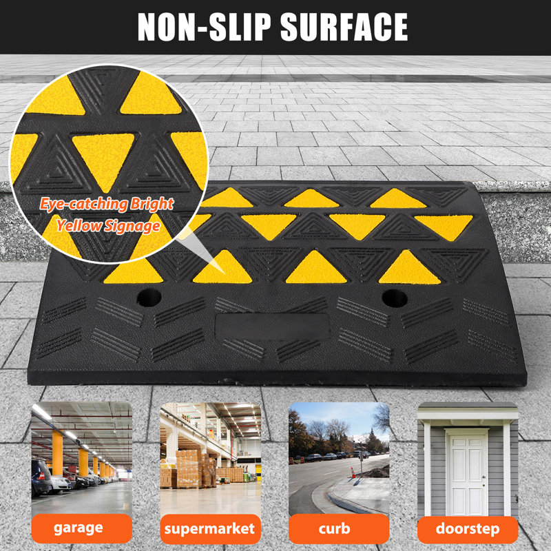 Yesurprise Rubber 14.6'' L Threshold Ramp