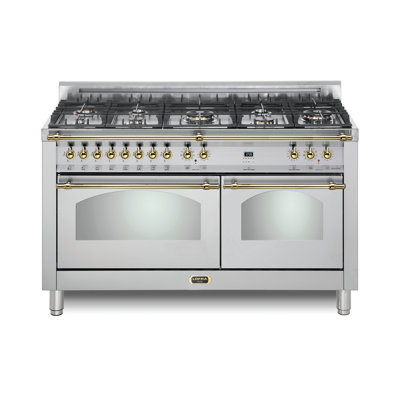 Lofra Dolcevita Series 60 Inch Dual Fuel Range with 8 Sealed Brass Burners