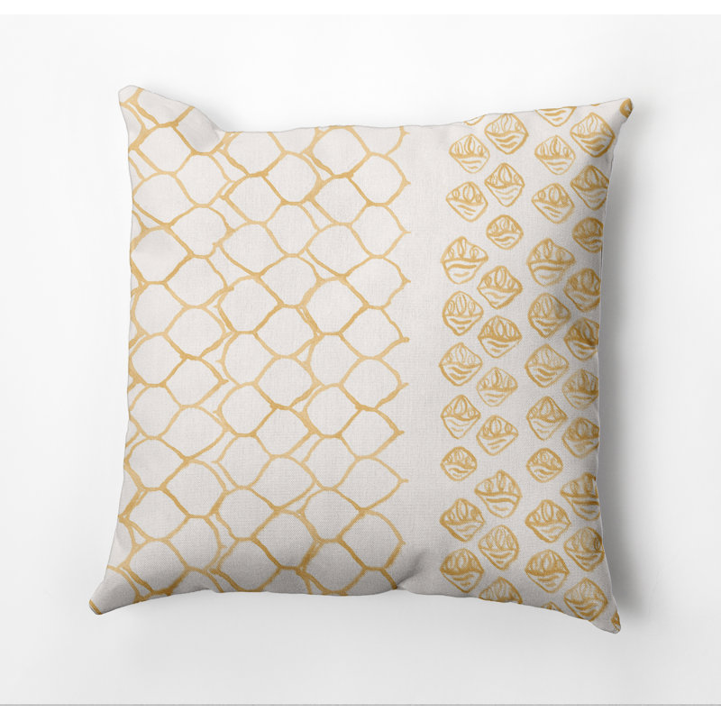 Housse de coussin carré et insert, 20 po X 20 po, Jaune, Oui