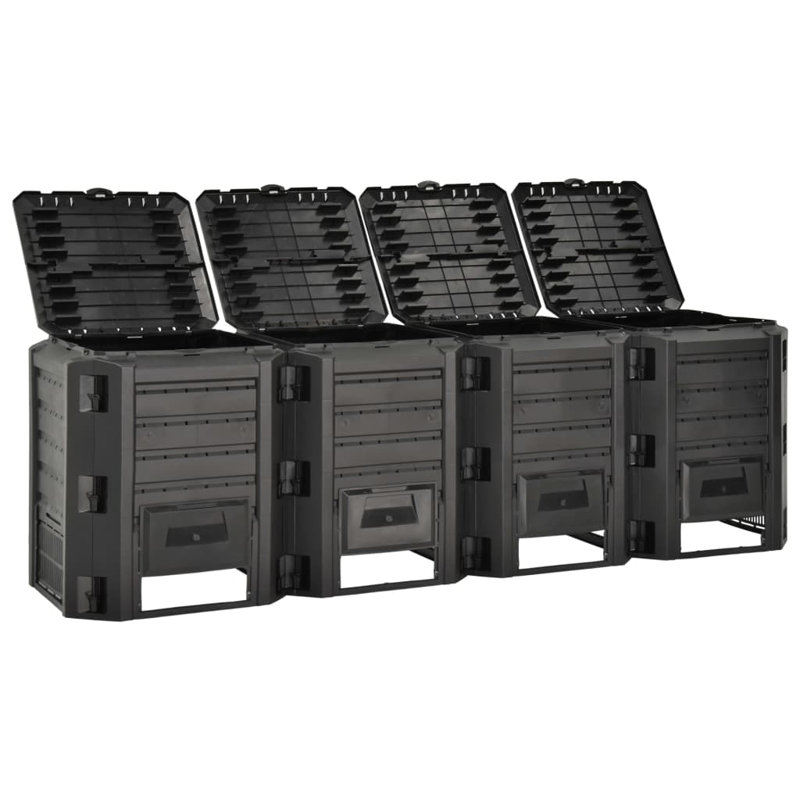 Plastic Stationary Composter, 83cm H x 261cm W x 72cm D