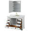 Ensemble de meuble-lavabo simple 48 "avec miroir Deborah-23113237-80205309