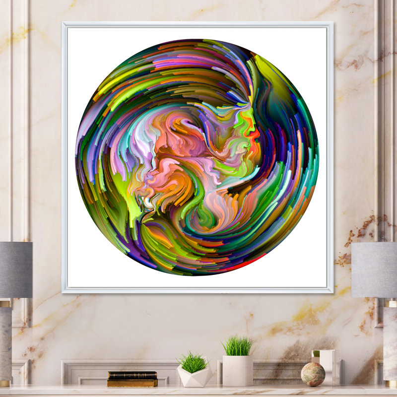 Print on Canvas, 30" H x 30" W x 1" D, White Floater Frame