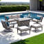 Calliann 7 Piece Sofa Seating Group With Sunbrella Cushion Covers
