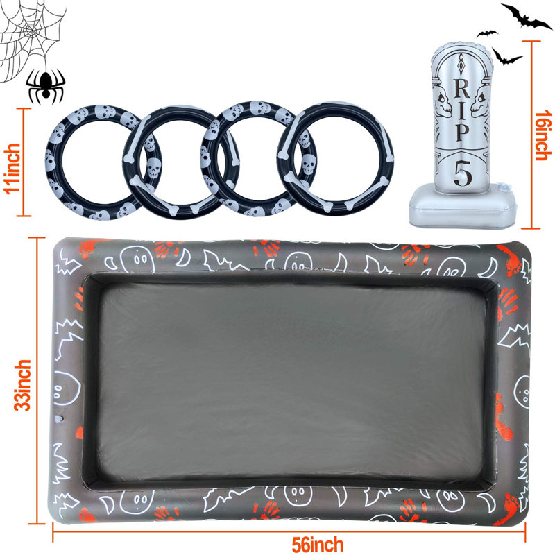 Giant Tombstone Ring Toss Games Halloween Party Game Favors
