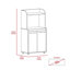 Chariot de cuisine Totti, armoire à deux portes, une tablette ouverte, deux tablettes intérieures