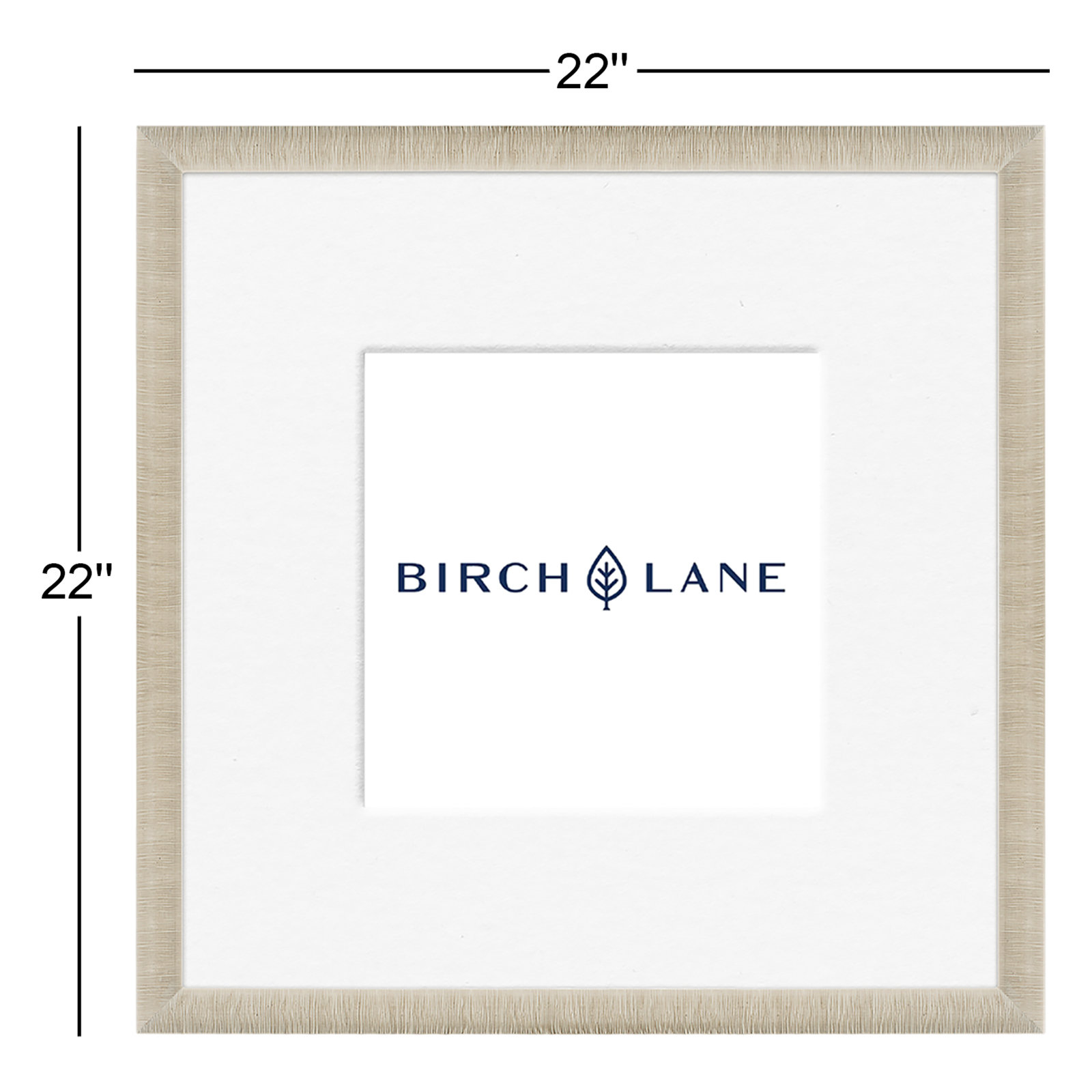 Chopra Wood Picture Frame with Mat, 11" x 14", Bone