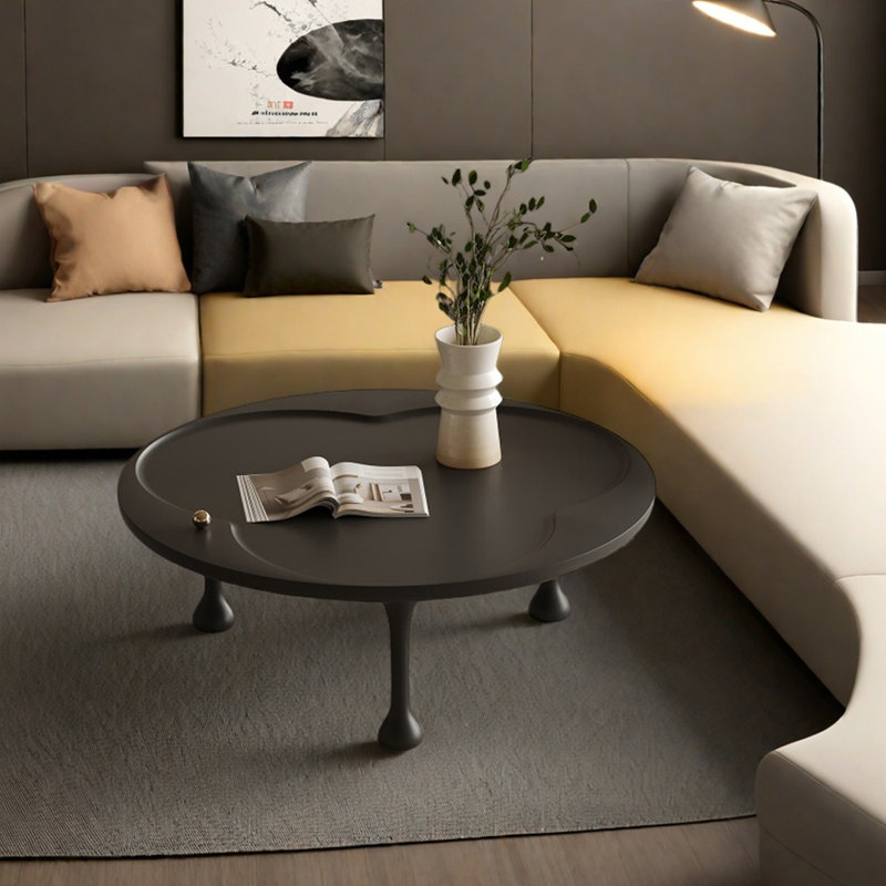 Table basse ronde de style rétro