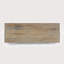 Commode à 3 tiroirs en bois d'acacia massif sculpté de 40 po Logston
