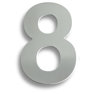 Colindale 18cm H Stainless Steel House Number