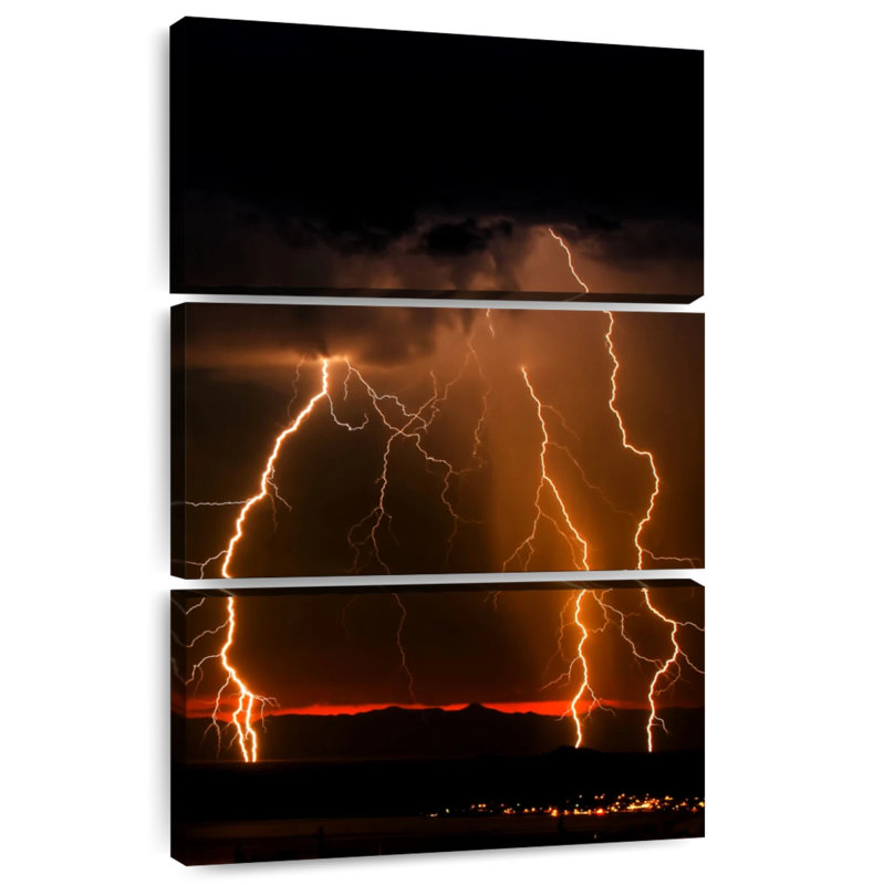Alvord Orange Lightning, 45" H x 28" W