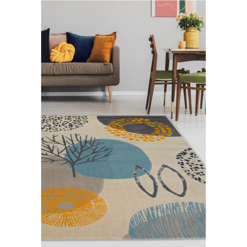 Geometric Area Rug, Rectangle 160 x 230 cm