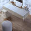 Coiffeuse avec miroir lumineux, 4 tiroirs, 1 chaise