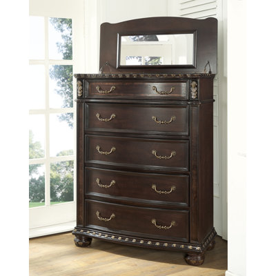 Ancalin 41 W 5  Drawer Dresser
