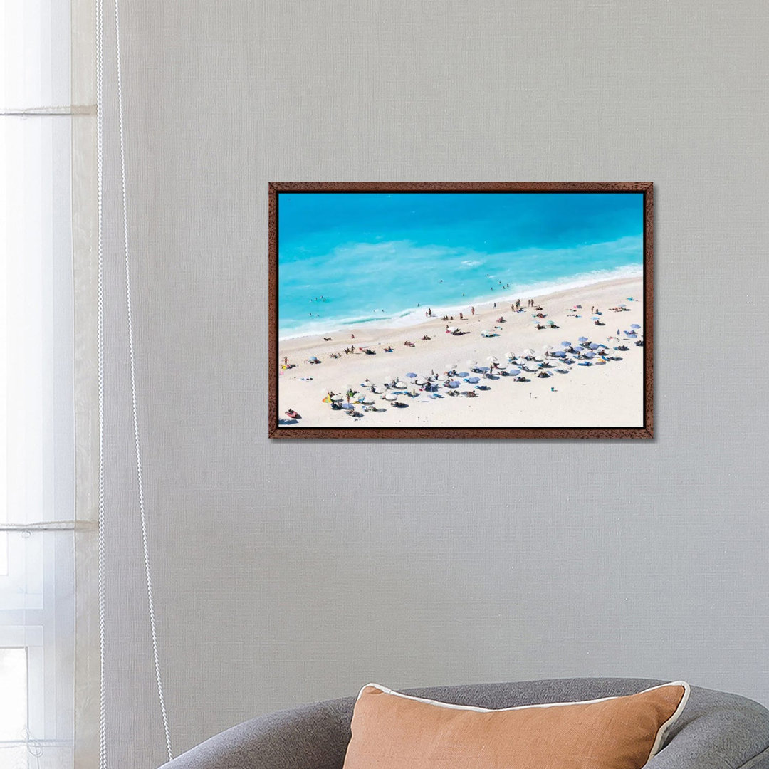 Aerial View Of Myrtos Beach VI, Cephalonia, Ionian Islands, Greece by Matteo Colombo - Print on Canvas