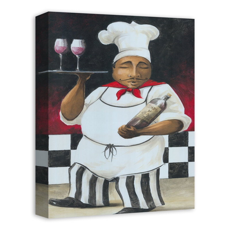 «Serving Chef» sur impression sur toile, H 16 po x l 12 po x P 1,25 po, Toile tendue