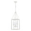 Luminaire suspendu 3 lumières Golden Lighting Smyth en blanc naturel
