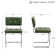 Aveon 19.3" H Mid Century Modern Tufted Leather Side Dining Chair with Steel Frame