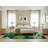Machine Washable Botanical Green Area Rug-2126486068