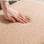 Banc de rangement en fausse fourrure Camel