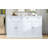 TREXM Kitchen Sideboard Storage Buffet Cabinet With 2 Drawers & 4 Doors Adjustable Shelves For Dining Room