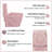 1.1/1.6 GPF Dual-Flush Elongated One-Piece Toilet with 17.13" ADA Comfort Seat Height, Ceramic Glazed Surface(Soft Close Seat Included), Pink-109583348