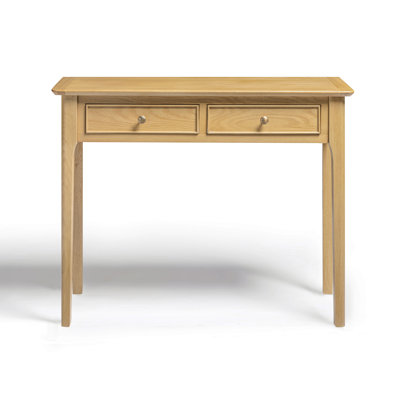 Bodkin Wooden Console Vanity Table With Drawers - Traditional Farmhouse Style