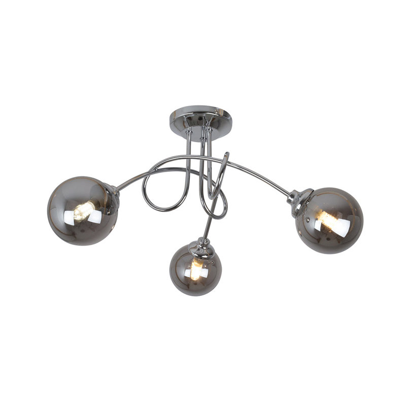 Glass Semi Flush Mount