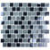 Landscape 1 in. x 1 in. Translucent Glass Plastic Face Mounted Brick Mosaic Designer Pool Tile