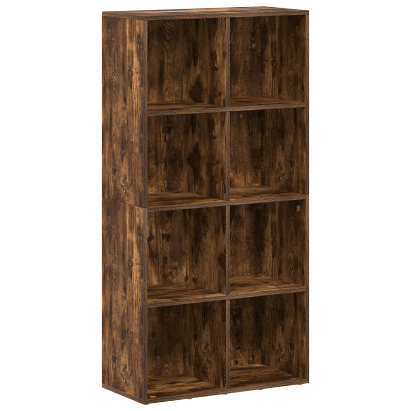 Abelia Bookcase, Smoked Oak, (4 Shelves) 130cmH x 66cmW x 30cmD