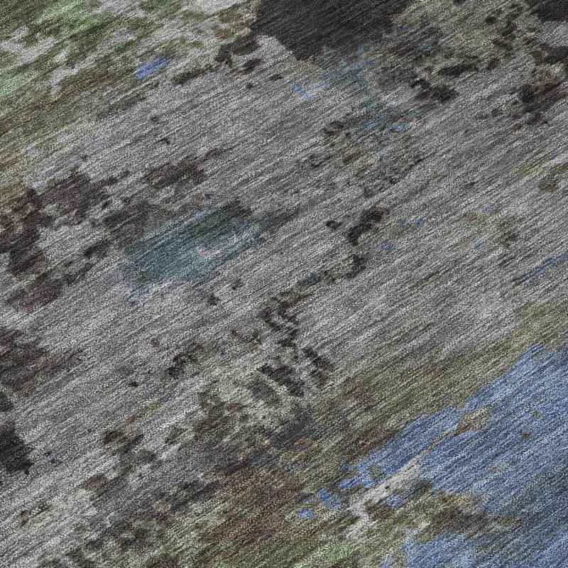 Machine Washable Indoor/Outdoor Chantille ACN2813 Abstract Rug, 10' x 14', Taupe