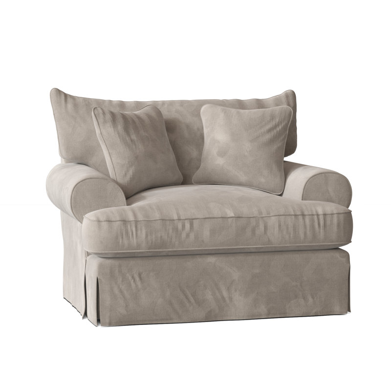 Chalkline Upholstered Armchair, Tweetie 10 Beige Performance Velvet, No