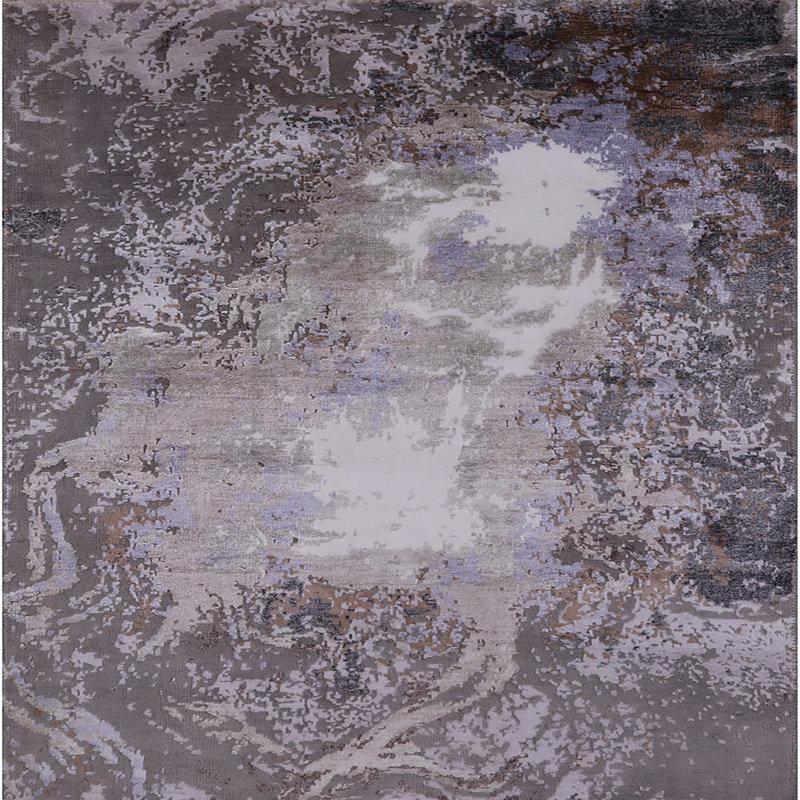 Abstract Indoor Rug, Square 3'
