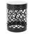 Modern Outdoor End Table - Iron Side Tables With Black Finish, Powder-Coated Frame, No Assembly Metal Chic Rustproof Assembly, For Garden Area-911154843