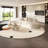 Cream style semi-circular arc negotiating sofa