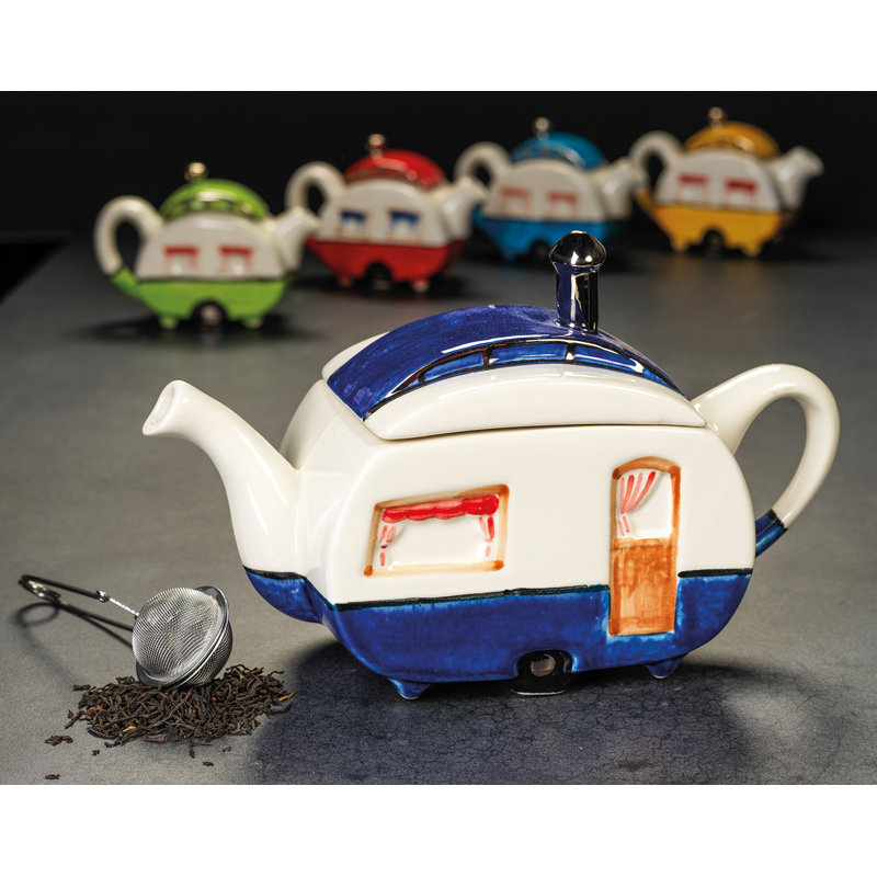 Williston Forge Ison 1ml Teapot, Blue