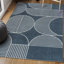 Tapis rayé bleu marine / crème Nordby-88570936